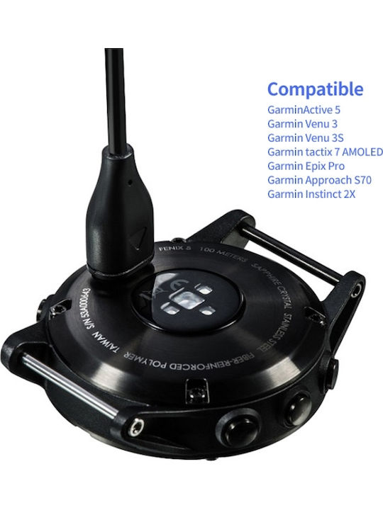 Ladegerät für Garmin Venu 3, Venu 3S Schwarzς