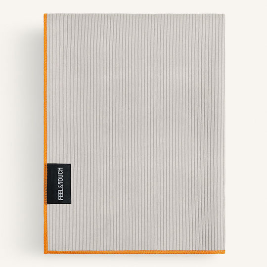 Feel & Touch Microfiber Towel Body Gray 160x80cm