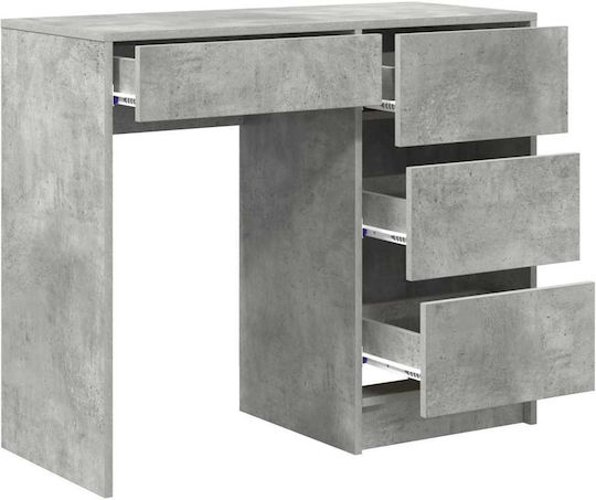 Schreibtisch Holz Cement Grey 90x37.5x75cm