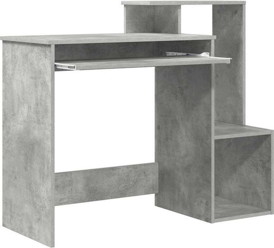 Computer Office Desk Beton Wooden Grey Concrete 106x40x88.5 cm