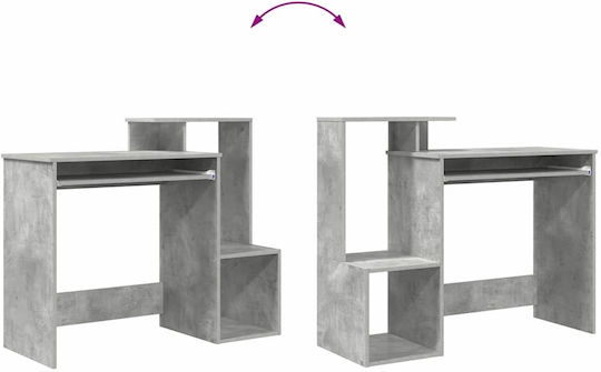 Computer Office Desk Beton Wooden Grey Concrete 106x40x88.5 cm