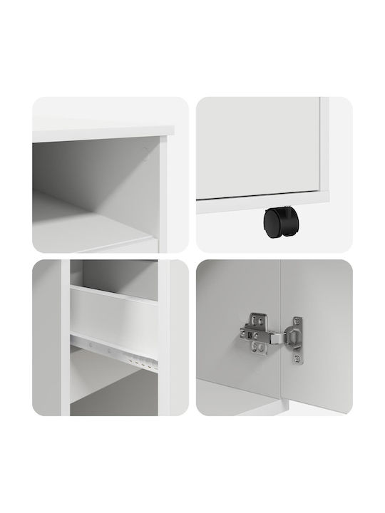 Computer Office Wooden White 91x50x77cm
