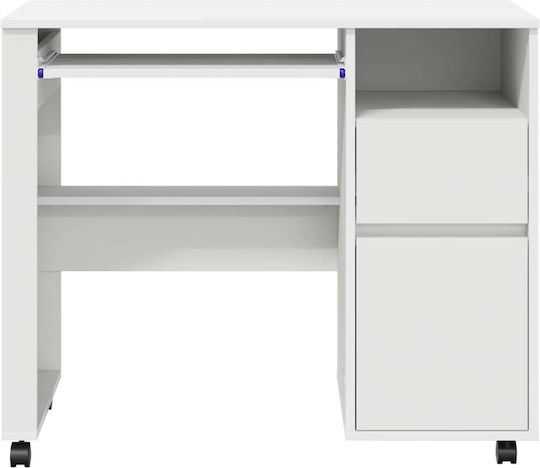 Computer Office Wooden White 91x50x77cm