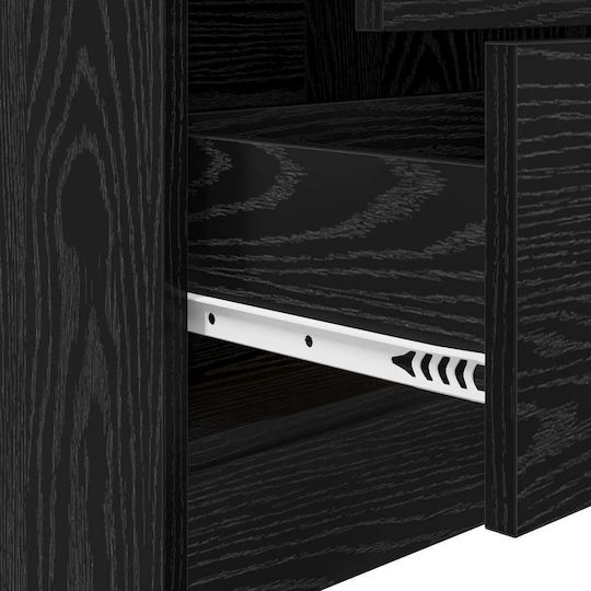 Desk Wooden Black Oak 70x40x76cm
