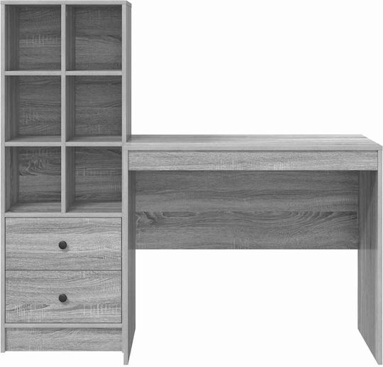 Desk Wooden Grey Sonoma 90x50x76cm