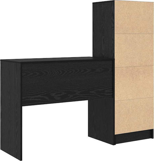 Γραφείο Ξύλινο Μαύρη Δρυός 90x40x76εκ.