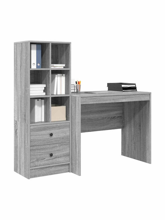 Desk Wooden Grey Sonoma 90x50x76cm