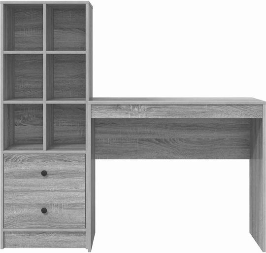Schreibtisch Holz Grey Sonoma 90x40x76cm