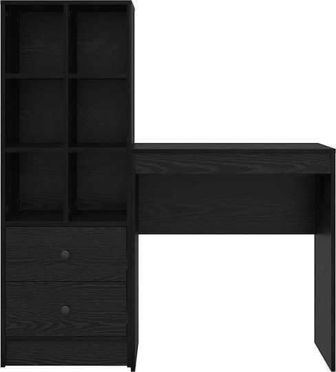 Desk Wooden Black Oak 70x40x76cm