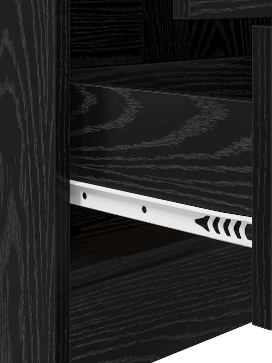 Desk Wooden Black Oak 100x40x76cm