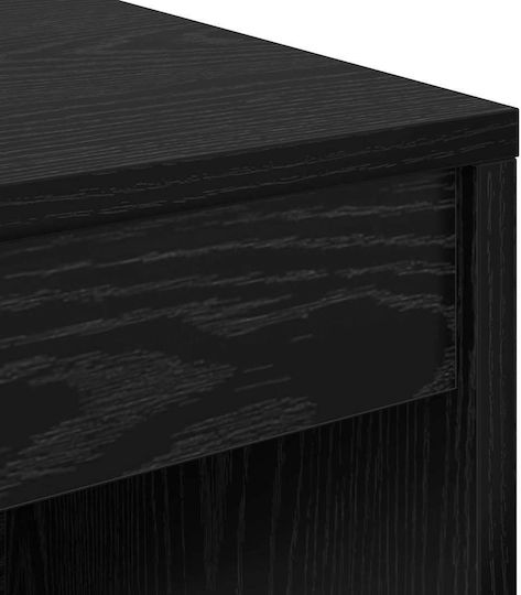 Desk Wooden Black Oak 100x40x76cm
