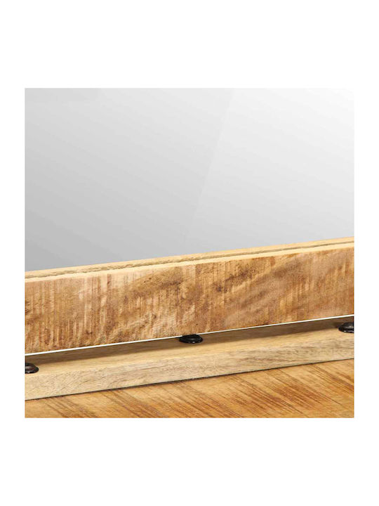 Schminktisch aus Massivholz Mango mit Spiegel 100x40x120cm