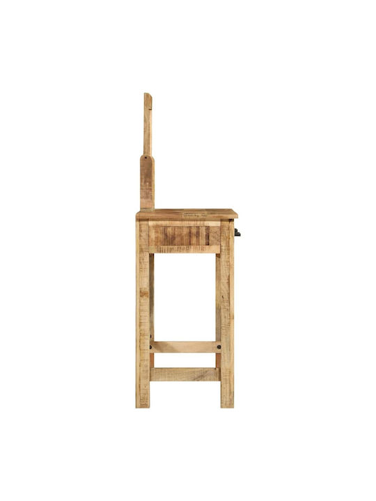 Schminktisch aus Massivholz Mango mit Spiegel 100x40x120cm