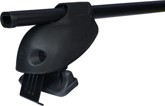 Cam Metallic Car Roof Bars 112cm for Seat Mii Skoda Citigo Volkswagen Up 5D Set with Roof Rack Legs Black