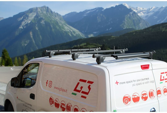 G3 Μπάρες Οροφής Μεταλλικές 175εκ. για Mercedes-Benz Sprinter (Σετ χωρίς πόδια) Μαύρες