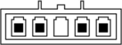 Electric Life Ανταλλακτικό Κουμπί Διακόπτης Παραθύρων Αυτοκινήτου για Opel Vectra 4pin Μαύρο