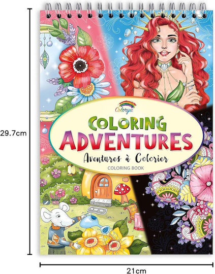 Coloring Book Colorya Coloring Adventures A4 30 Pages