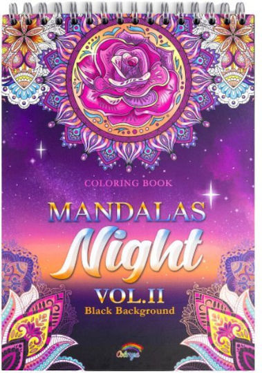 Coloring Book Colorya Night Vol Ii Mandala A4 Anti-stress 30 Pages