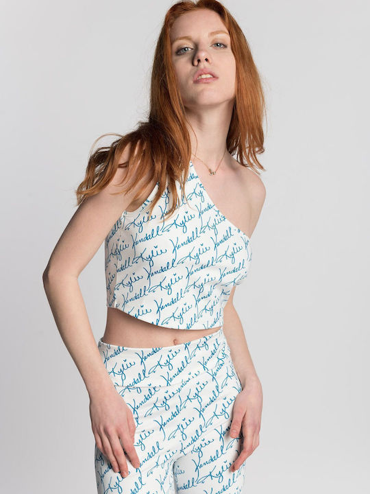Kendall + Kylie Blouse White, Blue