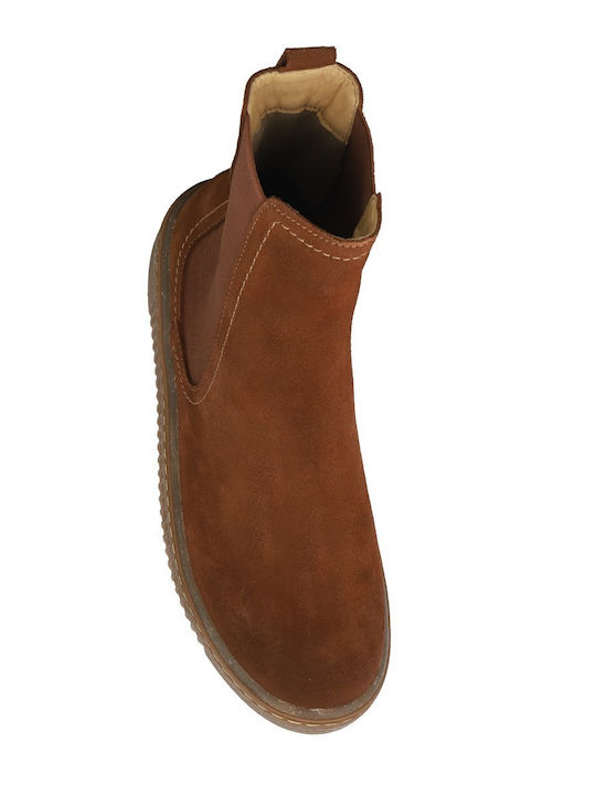 Mancose Suede Women's Ankle Boots Tabac Brown