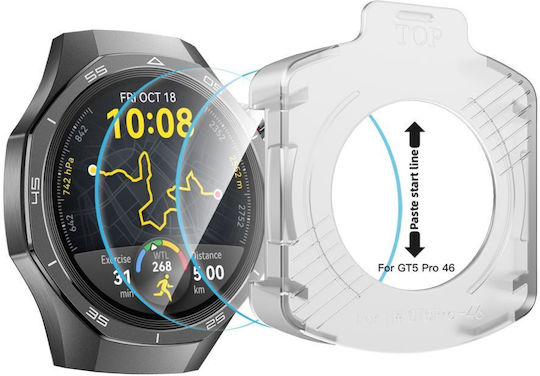 Tech-Protect Gehärtetes Glas für das Huawei Watch GT 5 Pro 46 mm 2Stück
