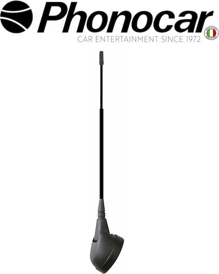 Phonocar Car Antenna Roof Threaded for Radio in Black Color
