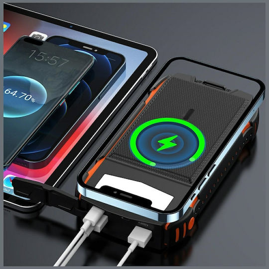 4Smarts Rugged Titanpack Ultimag Ηλιακό MagSafe Power Bank 20000mAh 15W με Θύρα USB-A και Θύρα USB-C Power Delivery / Quick Charge 3.0 Black/Orange