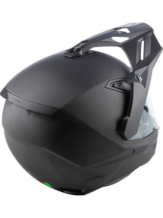 Klim X1 Alpha Carbon Matte Black Motorcycle Helmet On-Off ECE 22.06 DOT 1550gr with Pinlock and Sun Visor