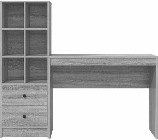 Desk Storage Space Drawer 2 Pieces Grey Sonoma 3337334
