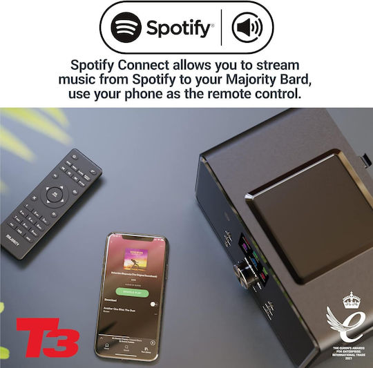 Majority Φορητό Ηχοσύστημα με Bluetooth σε Μαύρο Χρώμα