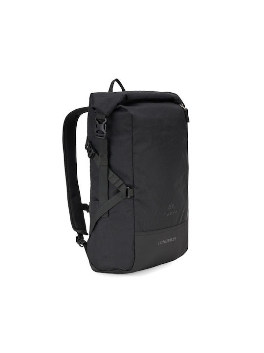 Kadva Ορειβατικό Σακίδιο 25lt Αδιάβροχο Μαύρο Daypack