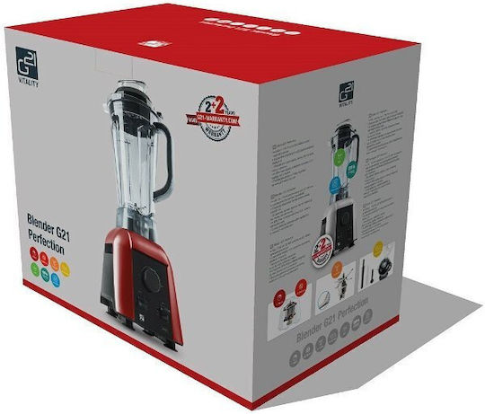 G21 Μπλέντερ με Κανάτα Tritan 2.5 lt 1700W Κόκκινο