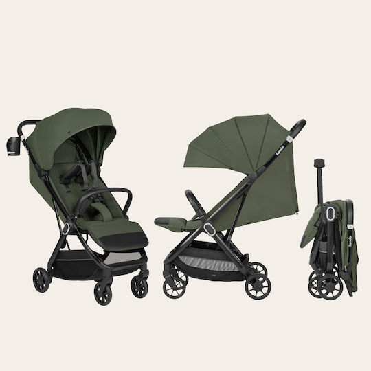 Lionelo Bess Baby Stroller Suitable for Newborn Green 7.5kg