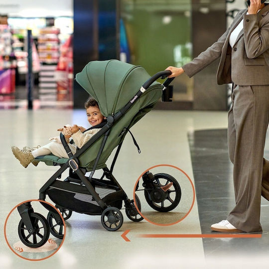 Lionelo Bess Baby Stroller Suitable for Newborn Beige Sand 7.5kg
