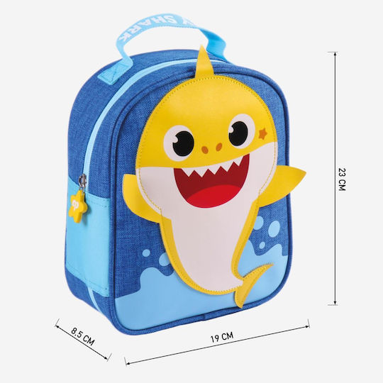 Cerda Baby Shark 3D Genți De Prânz Pentru Copii De Mână Albastre Baby Shark 19x8x23cm