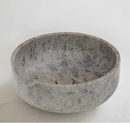 Fossil Thalo Надеждна мивка мрамор 33x33x9см Emperator Pale