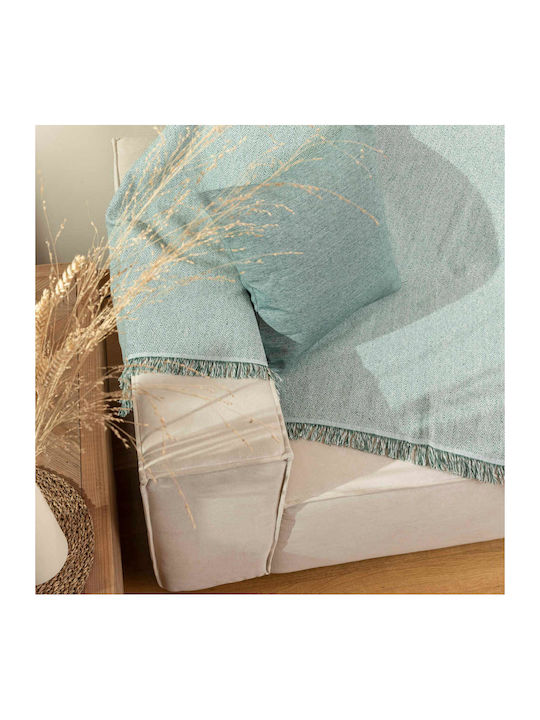 Borea Aztek Zweisitzer-Sofa Überwurf 180x250cm Grau