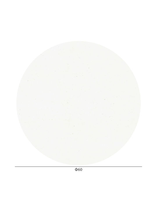 HomeMarkt Round Table Surface HPL Black 70x70x1.2cm HM5842.21