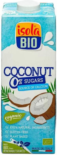 Isola BIO Bio-Gemischte Getränke Reis mit Kokosnuss Angereichert mit Calcium Kein Zuckerzusatz 1000ml