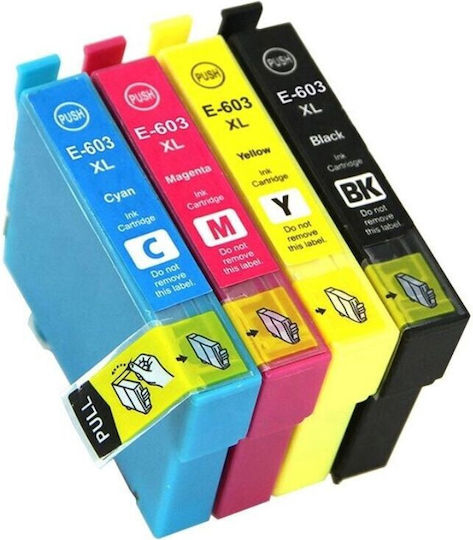 Cartuș De Cerneală Compatibil Inkjet 603xl Negru Cian Galben Magenta Epson Capacitate Mare