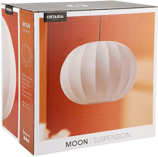 Ostaria Pendant Light Beige with Socket E27