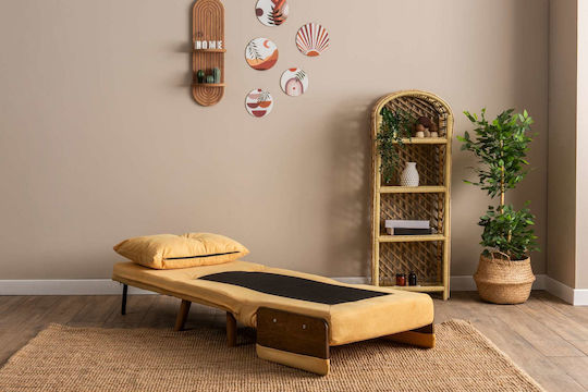 Cosmo Single Πολυθρόνα Κρεβάτι Mustard 70x42x65cm