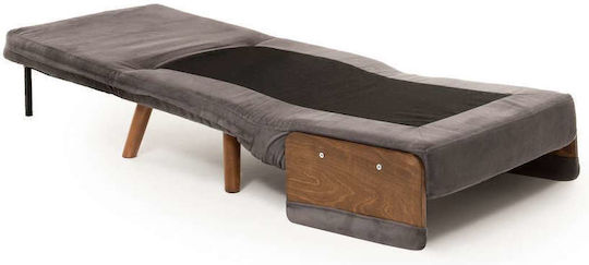 Cosmo Single Πολυθρόνα Κρεβάτι Grey 70x42x65cm