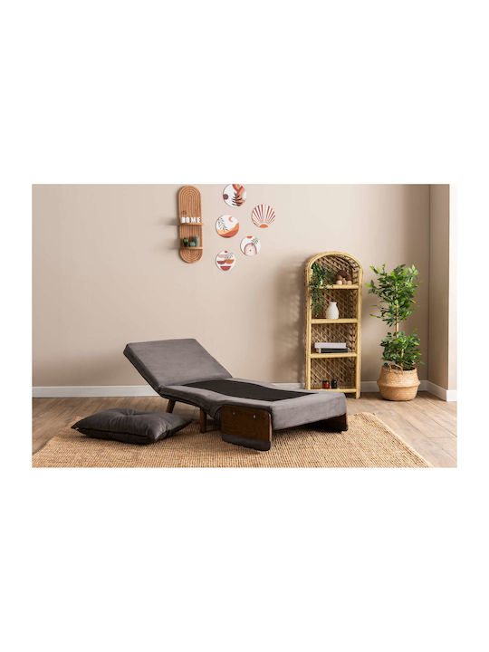 Cosmo Single Πολυθρόνα Κρεβάτι Grey 70x42x65cm