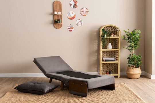 Cosmo Single Πολυθρόνα Κρεβάτι Grey 70x42x65cm
