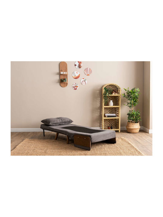 Cosmo Single Πολυθρόνα Κρεβάτι Grey 70x42x65cm