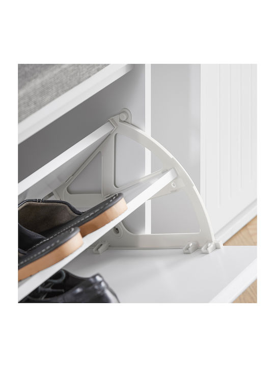 Entry Furniture with Bench White 100x26x46cm