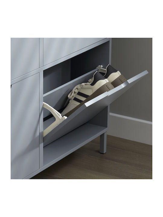 Metall Schuhschrank 100x19x91cm
