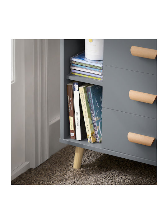 Nachttisch Holz Gray 48x40x60cm