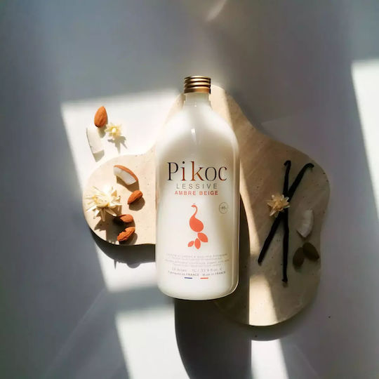 Pikoc Lichid Detergent pentru Sensibil, Culori & Alb Haine 1lt (30 Cupe de măsurare)